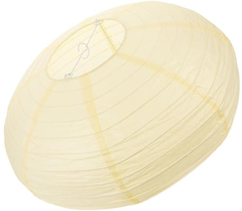 BESTonZON Lampenschirm Aus Papier Ovale Papierlaternen Stehlampenschirme Aus Papier Runde Papierlaternen Origami-lampe Hängende Papierlampe Runder Faltbarer Ufo-typ Eisen Leuchter Kind