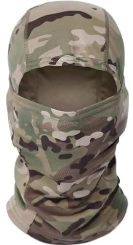 JJiaoLinin Camouflage Taktisch Sturmhauben,Camo Gesichtsmaske Sturmhaube Balaclava Mens Camouflage Balaclava Camouflage Face Cover Skimaske Sturmmaske für Outdoorsports Laufen, Motorrad