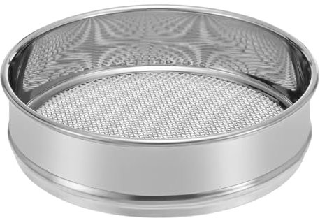 PATIKIL 8 Mesh Lab Sieve, 8 Diameter Test Sieve 304 Stainless Steel Wire Cloth (3mm) for Industrial Laboratory