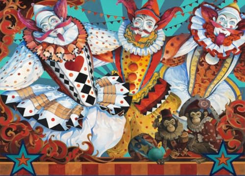 Bluebird Puzzle - Big Top - Puzzle 1500 Teile - Harlekin und die Affen im Zirkus - Erwachsenenpuzzle