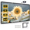 100 Inch Projector Screen, VenirCool Portable Outdoor Movie Screen, Anti-Crease Foldable Double Sided Projection Screen for Home, Office, Classroom - 84-120 Inch Compatible, Pantalla para Proyector