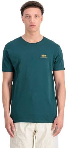 Alpha Industries Herren Basic T Small Logo, Force Green, M