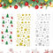 LANSKYLAN 12 Bogen Weihnachts Sticker Weihnachtssticker Glitzer Sticker Sterne 444 Aufkleber Sterne Glitzer Silber Gold Kinder Weihnachtsaufkleber Sterne Selbstklebend zum Basteln für Weihnachten Deko
