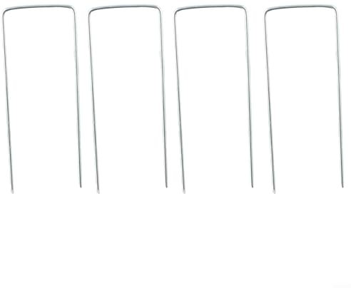 Clavos fiables en forma de U, acero galvanizado, 10/15/20 cm de longitud, juego de 10 piezas (10 cm)