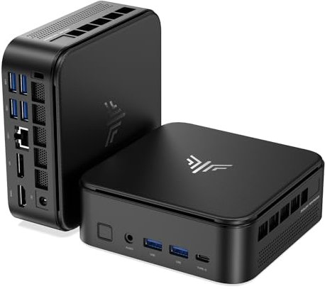 KAMRUI Mini PC with AMD Ryzen 7 PRO 5875U, 16GB DDR4 512GB M.2 SSD Mini Computer, Mini Gaming PC with USB Type-C, Desktop Computer Supports Triple 4K Display, WiFi 6, BT 5.2