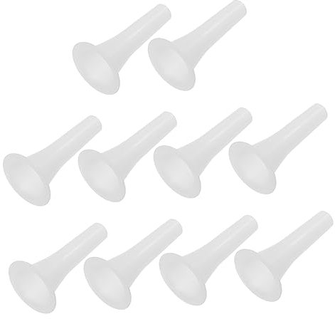 OFFSCH 10stücke Teiliges Wurstfüllrohr Lebensmittelechtem Kunststoff Langlebig Und Bruchsicher Glatte Oberfläche Einfache Reinigung Professionelles Wurstfüllwerkzeug Für Verschiedene Wurs