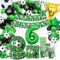 YEJIKJ Fussball Deko Geburtstag Kinder 6 Jahre, Fußball Luftballon 6. Geburtstag, Fußball Party Dekorationen Partygeschirr Set, Fussball Geburtstagsdeko Jungen 6 Jahre für Fussball Party 16 Gäste
