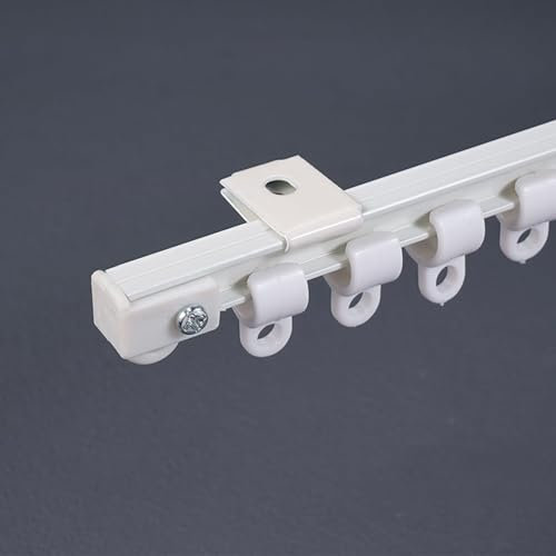 Binario per soffitto pieghevole, binario per tenda da soffitto ultra sottile, divisorio per stanza, binario per tenda per camper, binario per tenda per camera da letto, doccia, armadio e camper, Ea