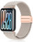 PaceBid Nylon Cinturino per Xiaomi Smart Band 9 Pro/8 Pro/Redmi Watch 5/4, Uomini Donne Intrecciato Nylon Magnetico Elastico Bracciali Cinturini di Ricambio per Xiaomi Mi band 8 Pro/9 Pro -Starlight