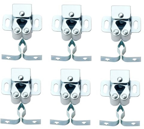 STOBOK 6stücke Schrankverschlüsse Aus Metall Mit Doppelkugel-rollenverschluss Für Sanftes Schließen Und Bequemes Öffnen Von Schranktüren Geeignet Für Schränke Wohnmobile Und Anhänger