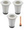Vacuum Filter For Einhell TE-SV 18 Li, 3-Pack Washable & Reusable HEPA Replacement Filters With Cleaning Brush, High-Quality Dust & For Mold Protection, Easy To Install