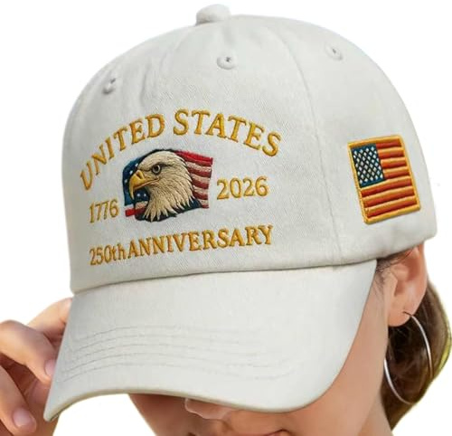 Generisch US 250th Cap,Verstellbarer Hut Mit Design Für 250 Jahre Amerika - Herren Accessoires für Marine Feier Bootfahren Golf Rasenmähen Sport | Wandern Reisen Marine Camping Garten Outdoor