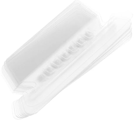 jojofuny 100 Stück Transparente Hängeregister Tabs Kleine Hängeregister Etiketten Kompakt Leicht für Büro Schüler Aktenordner Dokumentenablage Hotel Archivorganisation