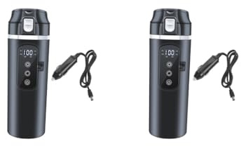 Lot de 2 bouilloires de voiture 12 V/24 V pour chauffe-eau pour thé, eau, boissons