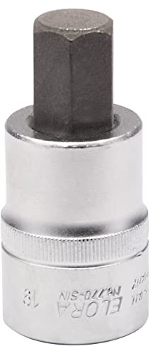 Draper 15554 Elora Hexagon Screwdriver Socket, 19mm Ø, 3/4 Square Drive