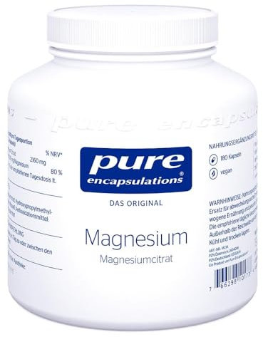 Pure Encapsulations Magnesium Magnesiumcitrat Kapseln, 180 S