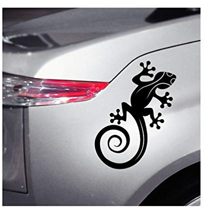 Ambiance-Live Wandtattoo Eidechse Gecko für Ihr Auto 16 x 20 cm schwarz