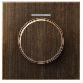 Jung me1940ko5at – Zentralplatte mit Taste Fernbedienung/Sucher Messing antik