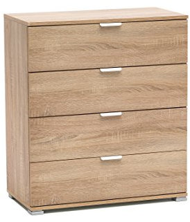 MeMi Me614RSN Cassettiera, Legno, Rovere Sonoma, 38x75x85 cm