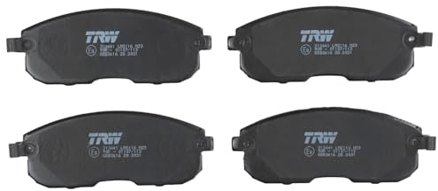 TRW GDB3616 Brake Pad Set of 4 Compatible for Nissan Juke (F15) 2010-2019 Front Axle and Other Vehicles