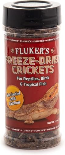 Fluker's Gefriergetrocknete Grillen, ideal für Reptilien, Vögel und Fische, vollgepackt mit Protein und essentiellen Nährstoffen, 34 g