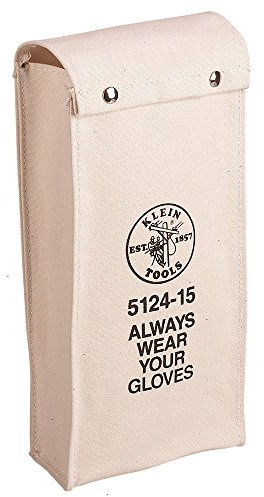 Klein Tools 5124-15 Handschuhtasche, 38,1 cm lang, Nr. 10 Canvas mit Dehnfalte und Lüftungsösen