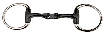 JP Korsteel Sweet Iron French Link Eggbutt Snaffle Bit 5 inch Grey