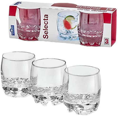 Van Well | SELECTRA Whiskybecher 29CL 3er Set | Luxuriöse Glasbecher für perfekten Whiskygenuss