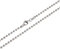 3mm Kugelkette, geschliffen- echt 925 Silber, Länge 60cm