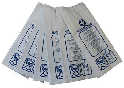Hygienebeutel aus Papier gefädelt (100 Stück)