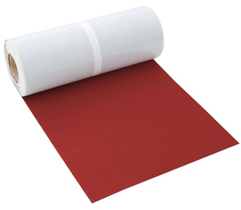 Kaminanschluss, Kaminanschlussband Blei 300mm / 5mtr RAL 8012 Kastanienrot | Wandanschluss, Glattes Blei Band, selbstklebend, Butylkleber, Abdichtung Dach- und Wandflächen, 6 Farben