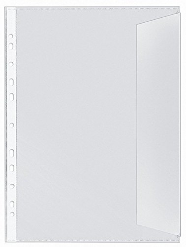 Veloflex 5340000 Dokumentenhüllen DIN A4, PP, 130my, dokumentenecht, transparent (2 x 10er Packung = 20 Hüllen)