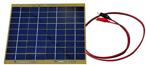 Cargador de Panel Solar portátil NUZAMAS, batería de Coche de 5W y 18V, Pinzas de cocodrilo de Recarga de 12V, para Acampar al Aire Libre, Senderismo, Pesca, Viajes de Caza