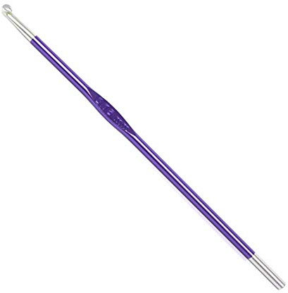 KnitPro KP47468 K47468 Häkelnadel, Metal, Lila, 15cm / 3.75mm