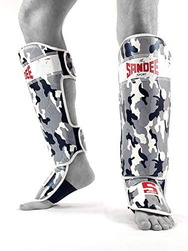 Sandee Erwachsene Sport Muay Thai Schienbein-Schoner - Camo - Camo, L-XL