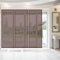 Bestlivings Flächenvorhang Elena 3er Pack (B x H) 60 x 260 cm inkl. Zubehör Schoko, transparenter einfarbiger Schiebevorhang, in vielen Farben
