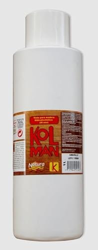 Tinte para Madera Hidroalcohólico Hidrokolman. Tintes madera (1 litro, Caoba Rojizo)