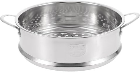 BESTonZON Dampfer Einsatz Pfannen Edelstahl Stapelbar Lebensmittel Dampfer Einsatz Topf In Topf für Knödel Fisch Gemüse Huhn Küche 20Cm