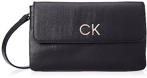 Calvin Klein Damen RE-Lock DBL XBODY W/Flap K60K609620 Crossovers, Schwarz (Ck Black)