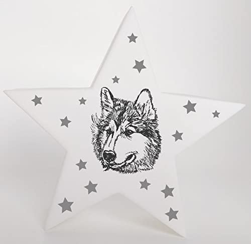 Bambinella® LED Leuchte Nachlicht Husky - Deko - 11,5cm x 4cm x 11cm