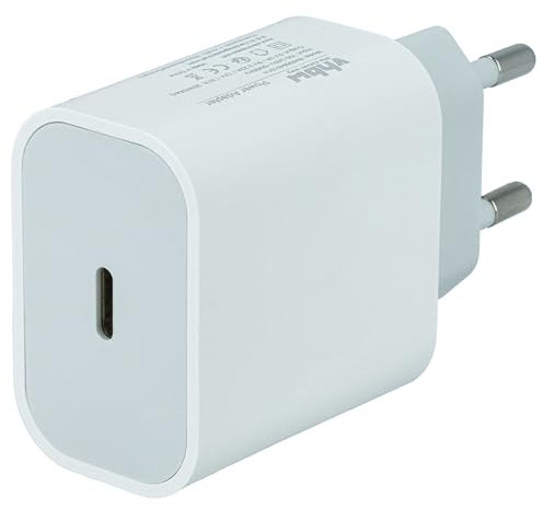 vhbw USB C Ladeadapter kompatibel mit Apple iPod Touch 4th Gen, Touch 5th Gen - Steckdosen-Adapter (Max. 9/12 / 5 V), Weiß