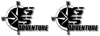 STATUZ Moto Aufkleber Für BMW F 800 GS Adventure ADV Reifenschutz Aufkleber Rad Koffer Logo Helm Aufkleber Schmücken (Color : Schwarz)