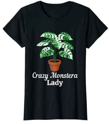 Crazy Monstera Lady Verschiedene Monstera T-Shirt