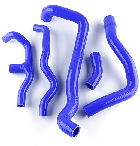LUXERAD Kit de tuyau de refroidissement en silicone pour Mercedes Benz C200K W203 Coupé Sport 2000-2007 (bleu)