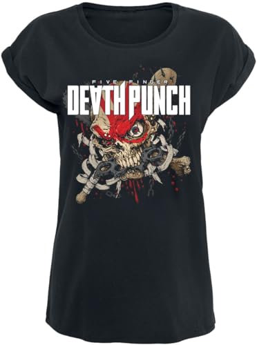 Five Finger Death Punch Afterlife Frauen T-Shirt schwarz S 100% Baumwolle Band-Merch, Bands