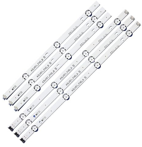 HABITZ Striscia di retroilluminazione a LED compatibile for LG 43lf510v 43lh510v 43lh570v 43lh520v 43lh513v 43lh590v 43lh630v 43lh5100 43lj515v 43LF5100 43LH511T