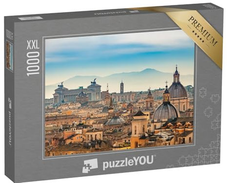 Puzzle 1000 Teile XXL „Blick auf Rom vom Castel Sant'Angelo“ – aus der Puzzle-Kollektion Rom, Antike, Europa