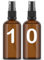 Essenciales Bote Spray Pulverizador de Cristal Ambar - 10 Botellas, Atomizador Recargable - 100ml