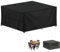 LAMUNI Abdeckung für Gartenmöbel Wasserdichte Schutzhülle Gartenmöbel Anti-UV Abdeckplane für Gartentische Terrassenmöbel, Schwerlast 420D Oxford Outdoor Abdeckhaube für Möbelsets, 140x110x85cm