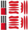 YXHZVON 2 Sets Universale Schaumstoff-Pads, Ersatz Fahrrad Helm Polster, Schwamm Helmpolster, Universal Ersatz Helm Polster, Helm Innenpolster Zubehör (Rot)